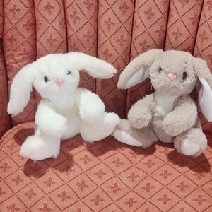 Bearington Collection Lil' Boomer & Lil' Whiskers Bunny lot of 2